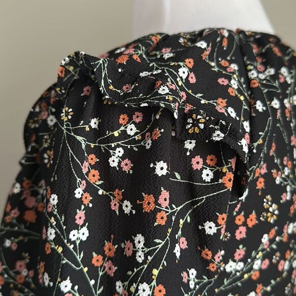 MAX STUDIO Women’s Floral Puff Long Sleeve Maxi Dress Size Small - Picture 8 of 12